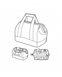 REISENTHEL - Borsa da viaggio M Twist silver