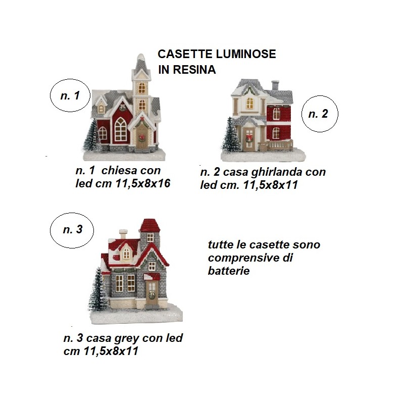 CASETTE NATALIZIE CON LUCI LED
