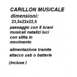 CARILLON NATALIZIO CON SLITTA