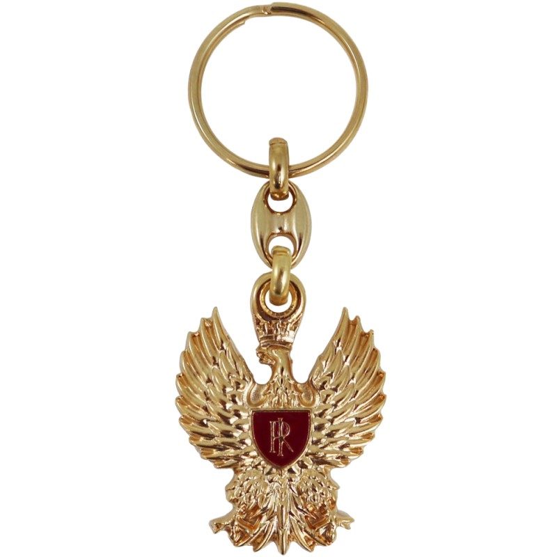 Portachiavi in metallo con aquila PS