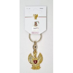 Portachiavi in metallo con aquila PS