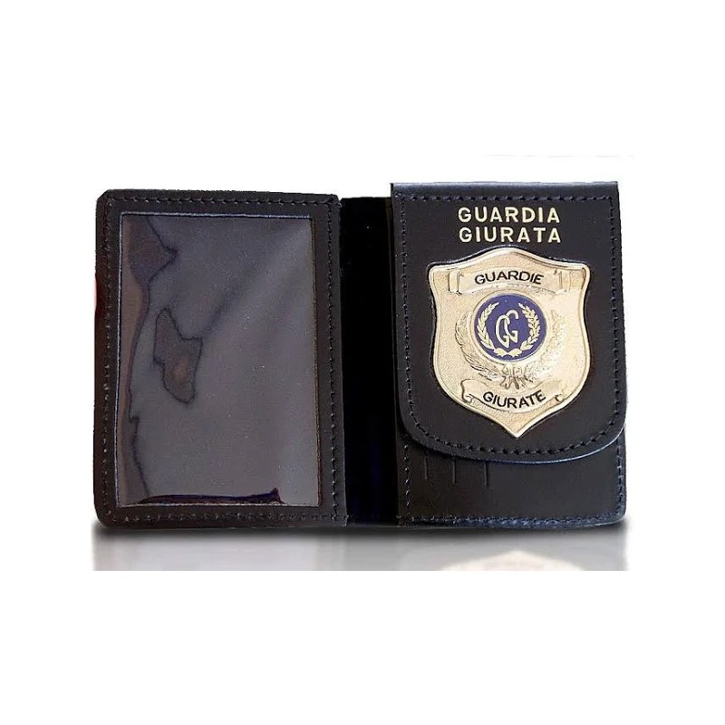 Portafoglio in cuoio con placca Vega Holster