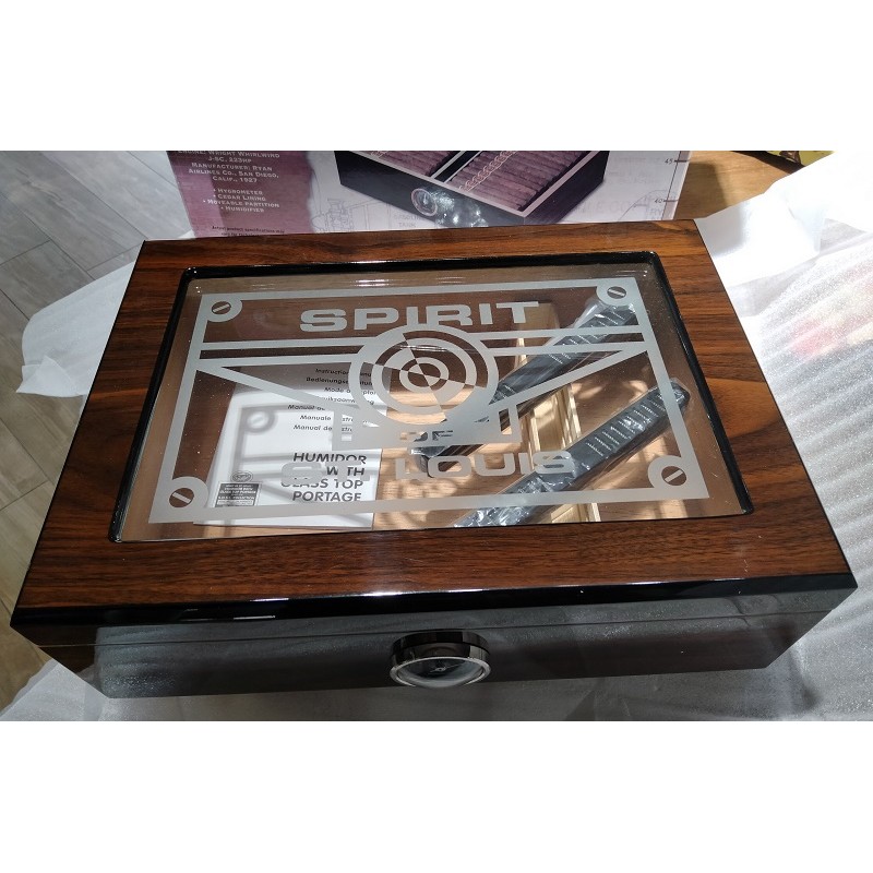 PORTA SIGARI UMIDIFICATORE con IGROMETRO SPIRIT OF S.L.
