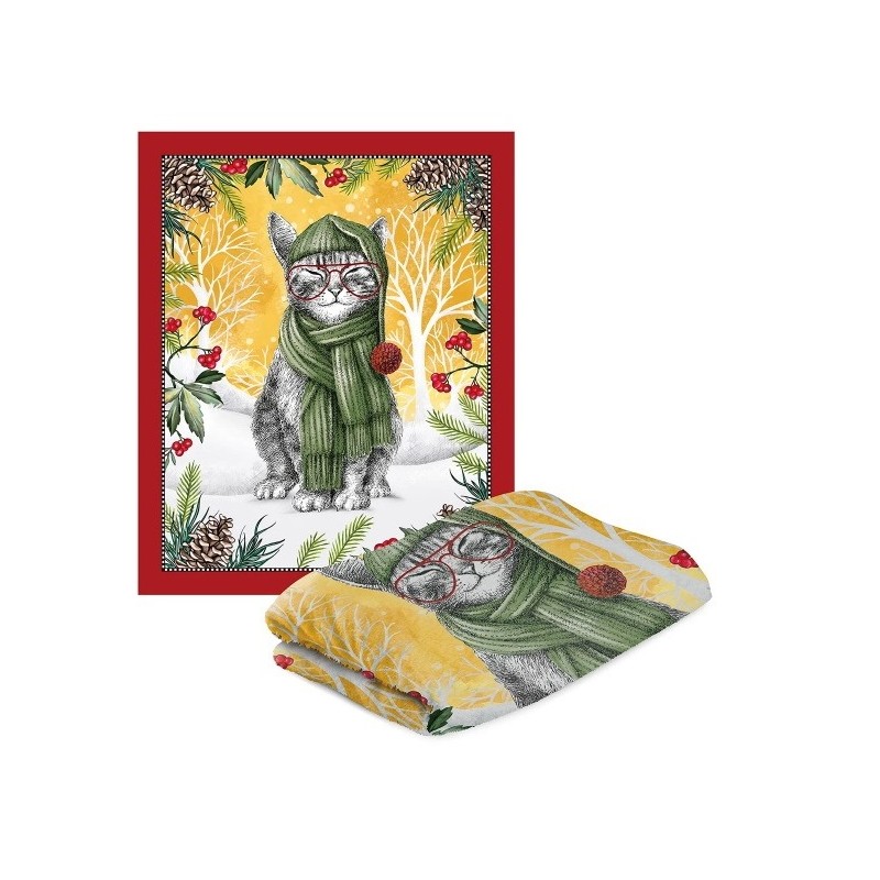 EGAN PLAID IN PILE SOGGETTO GATTO