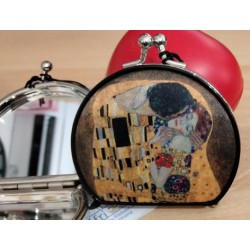 Specchietto da borsa Soggetto Klimt il bacio