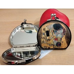 Specchietto da borsa Soggetto Klimt il bacio