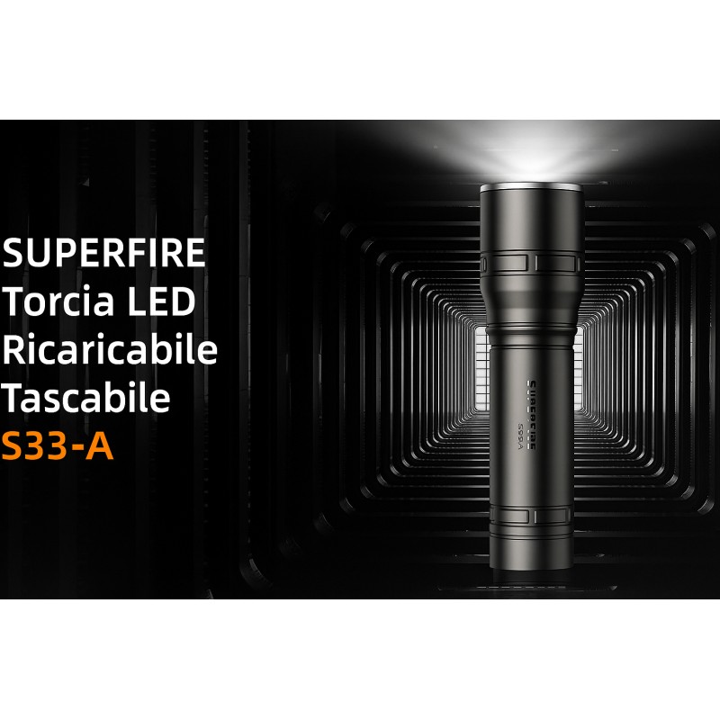 Torcia a led ricaricabile 125 lumen