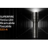 Torcia a led ricaricabile 125 lumen