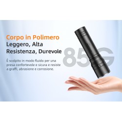 Torcia a led ricaricabile 125 lumen