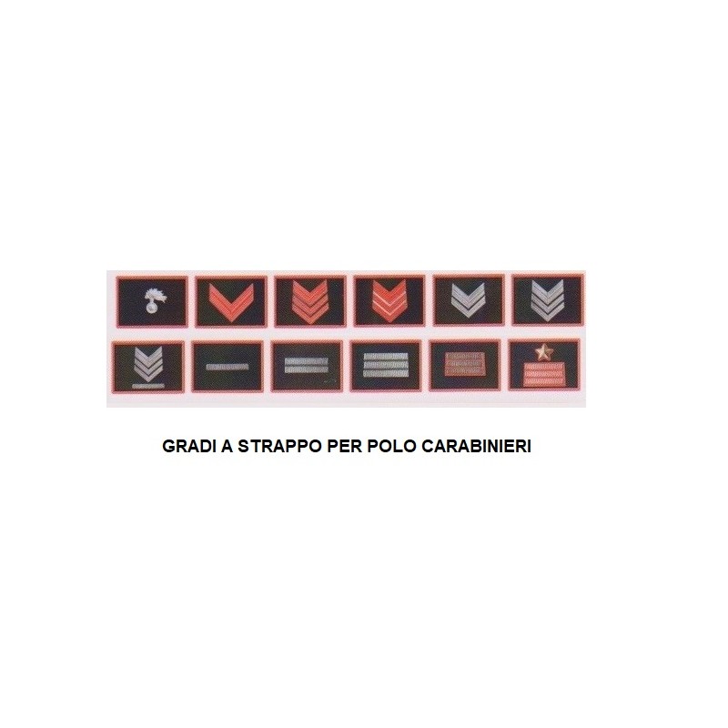 Gradi Velcro per POLO CARABINIERI