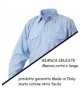 Camicia Militare maniche corte bianca - celeste