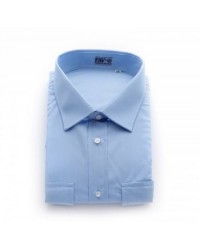Camicia Militare maniche lunghe bianca - celeste